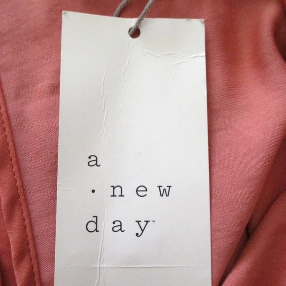 NWT! A New Day Womens Red Copper Keyhole Back Top, Short Sleeve, Size XXL - Picture 11 of 13